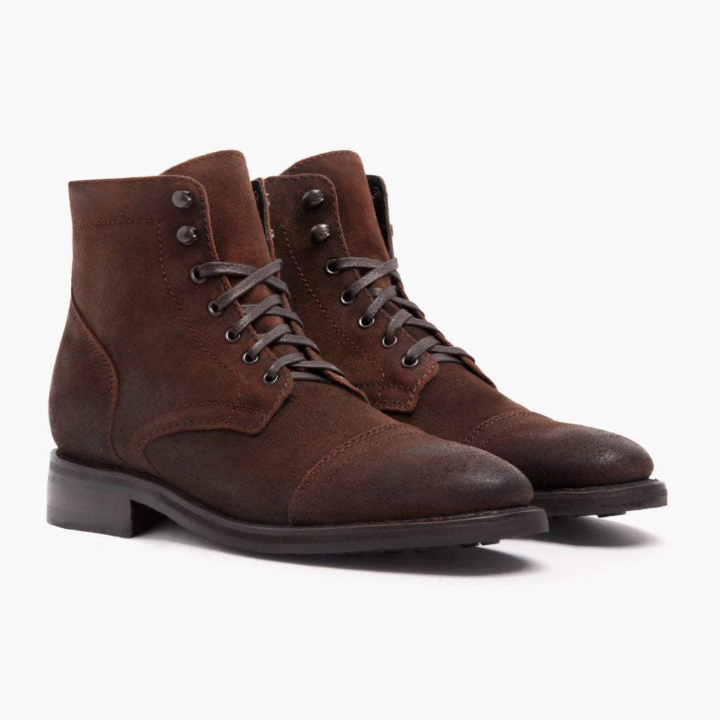 burgundy suede boots mens