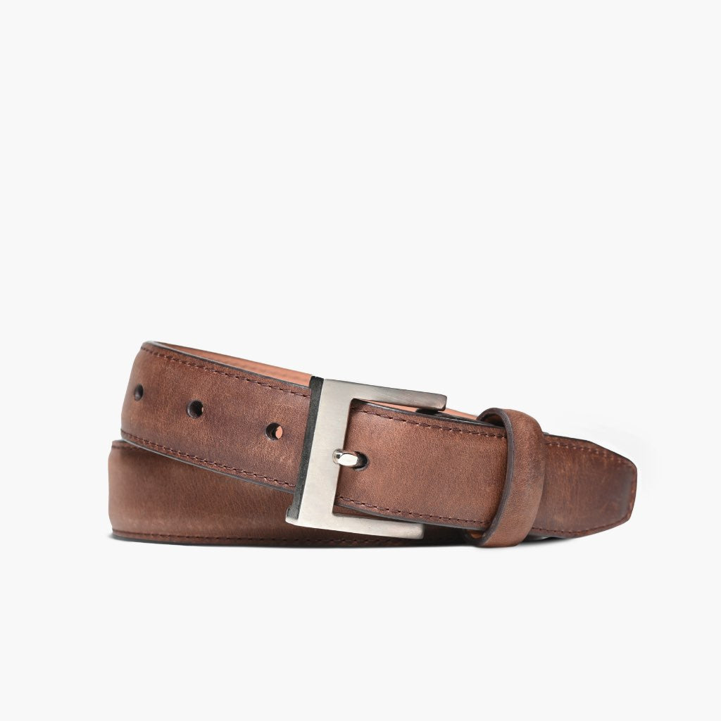 Men's Classic Leather Belt In Terracotta - Thursday Boot Company
