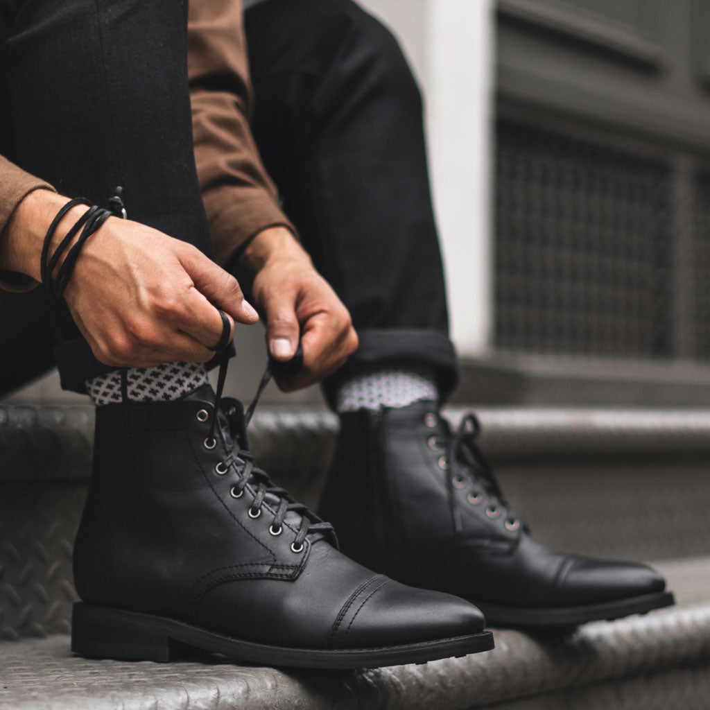 black boots mens fashion