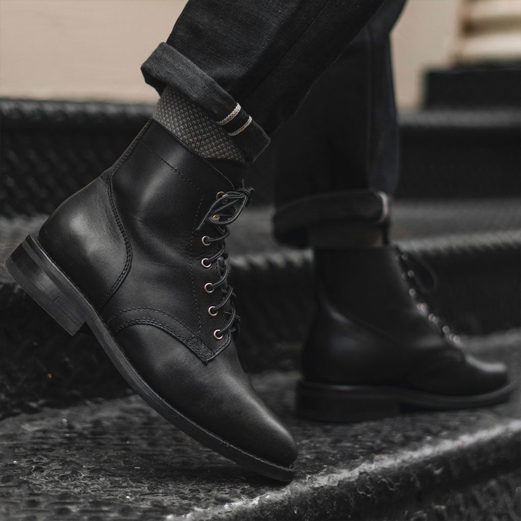 black captain boots