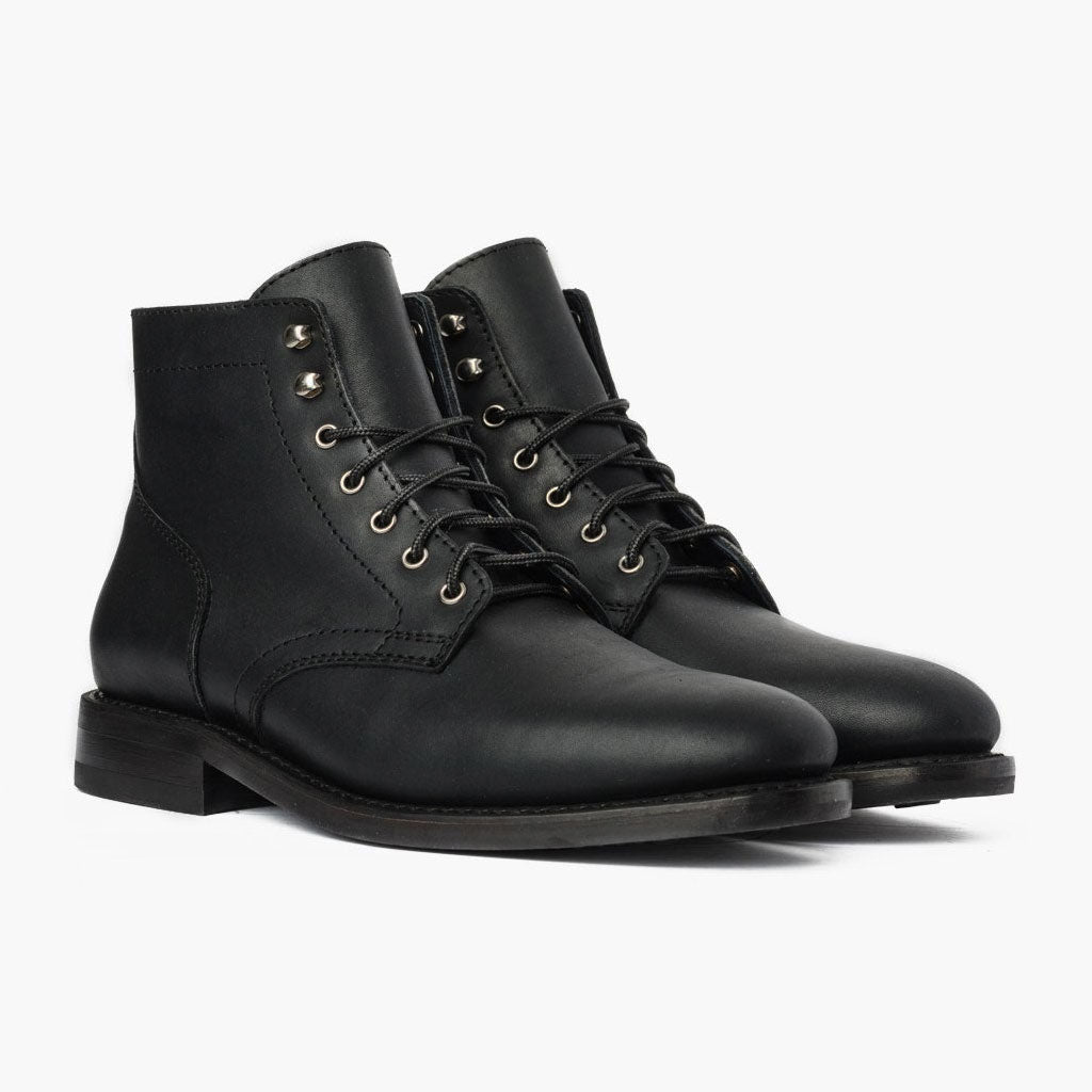 Men's Black Matte President Lace-Up Boot - Thursday Boot Company