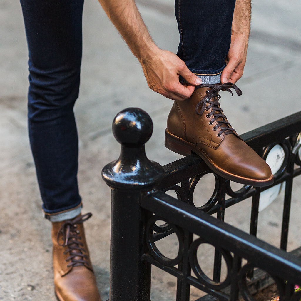 Men's President Lace-Up Boot in Natural 