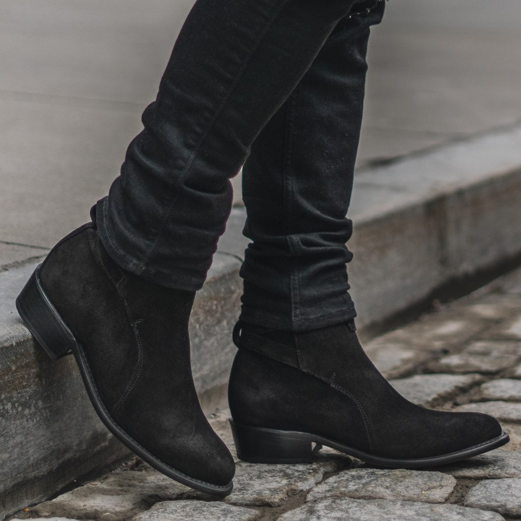 Men's Black Suede Rogue Jodhpur Boot 