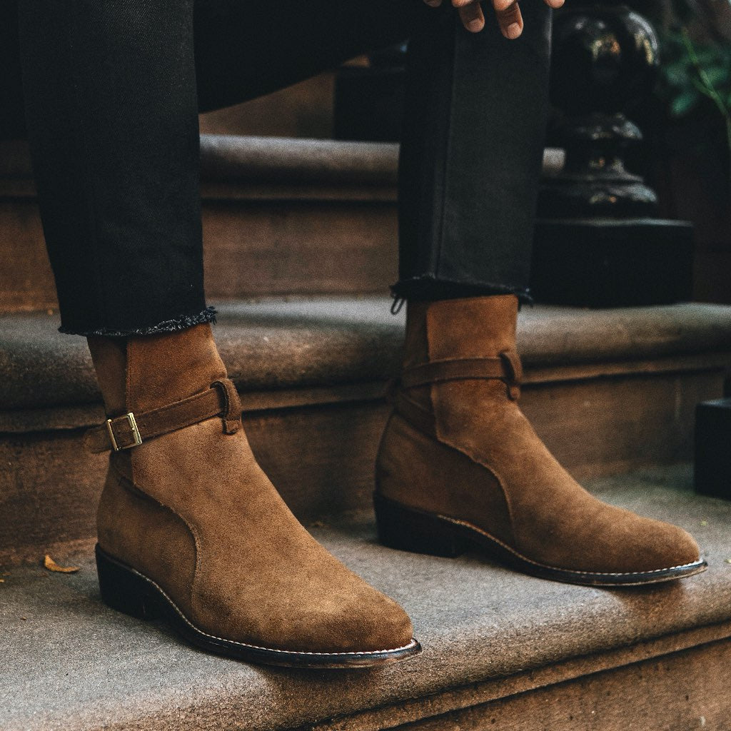 cognac boots