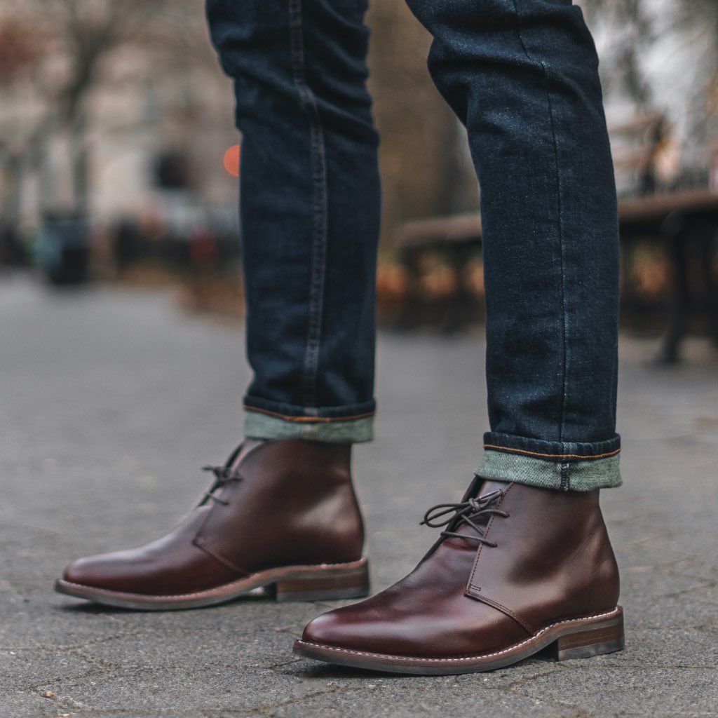 mens slip on chukka boots