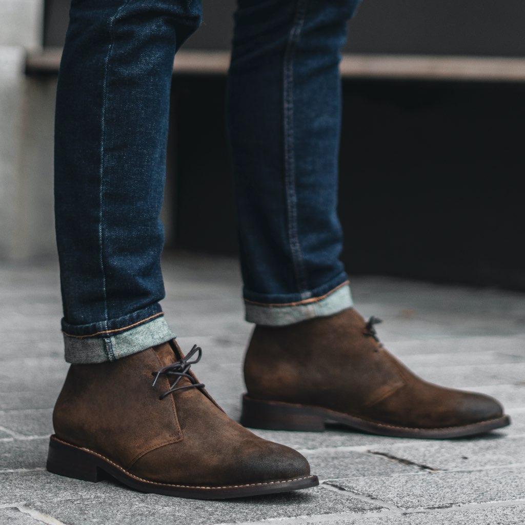 Men's Scout Chukka Boot in Brown 'Mocha' Suede Thursday Boot Company