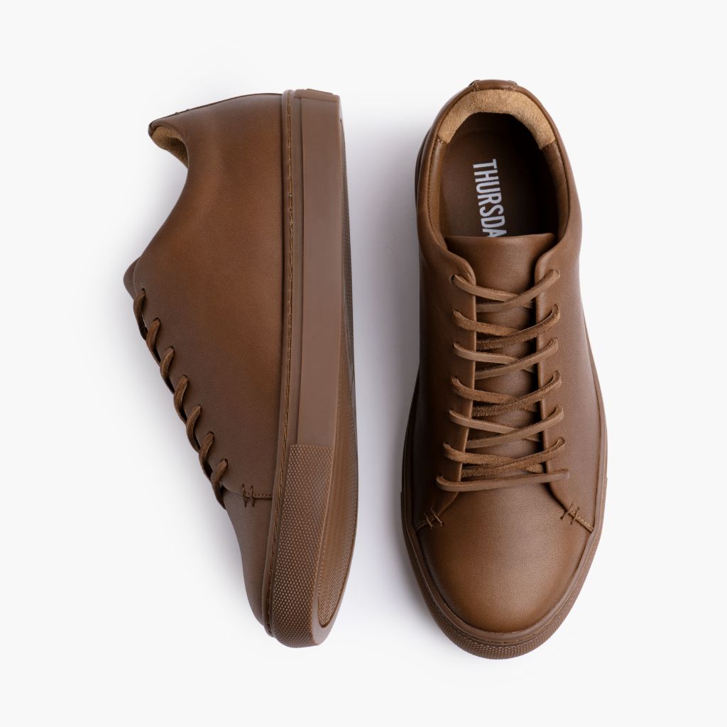 Men's Premier Low Top In Brown 'Hickory' Leather - Thursday Boot Company