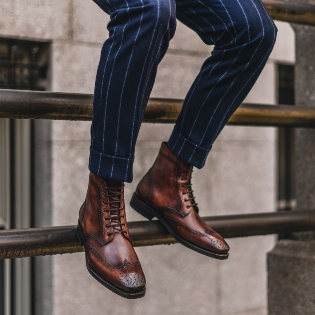 wingtip boots outfit