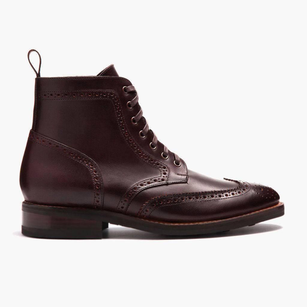 Men's Brown Wingtip Lace-Up Boot - Thursday Boot Company