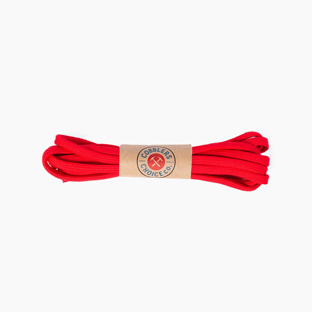 Round Nylon Laces in Red - Thursday Boot Company