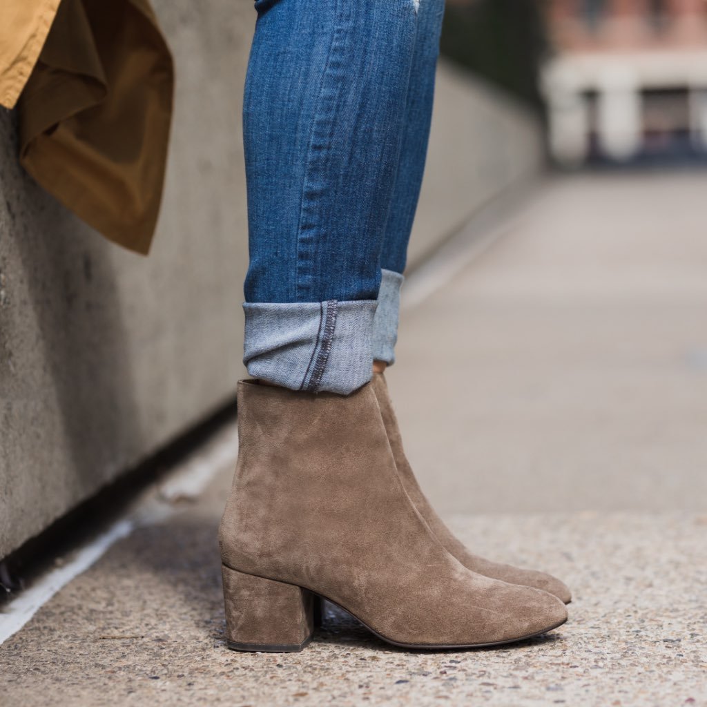 Women's Taupe Suede Paloma Bootie 