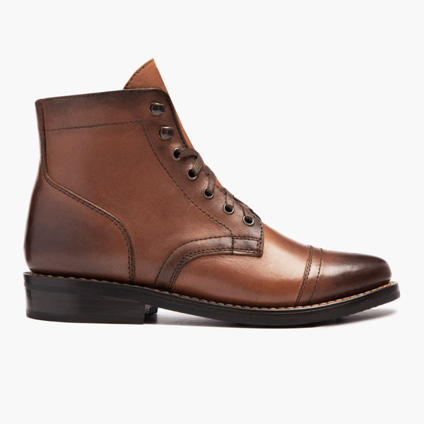 thursday boots wingtip brandy