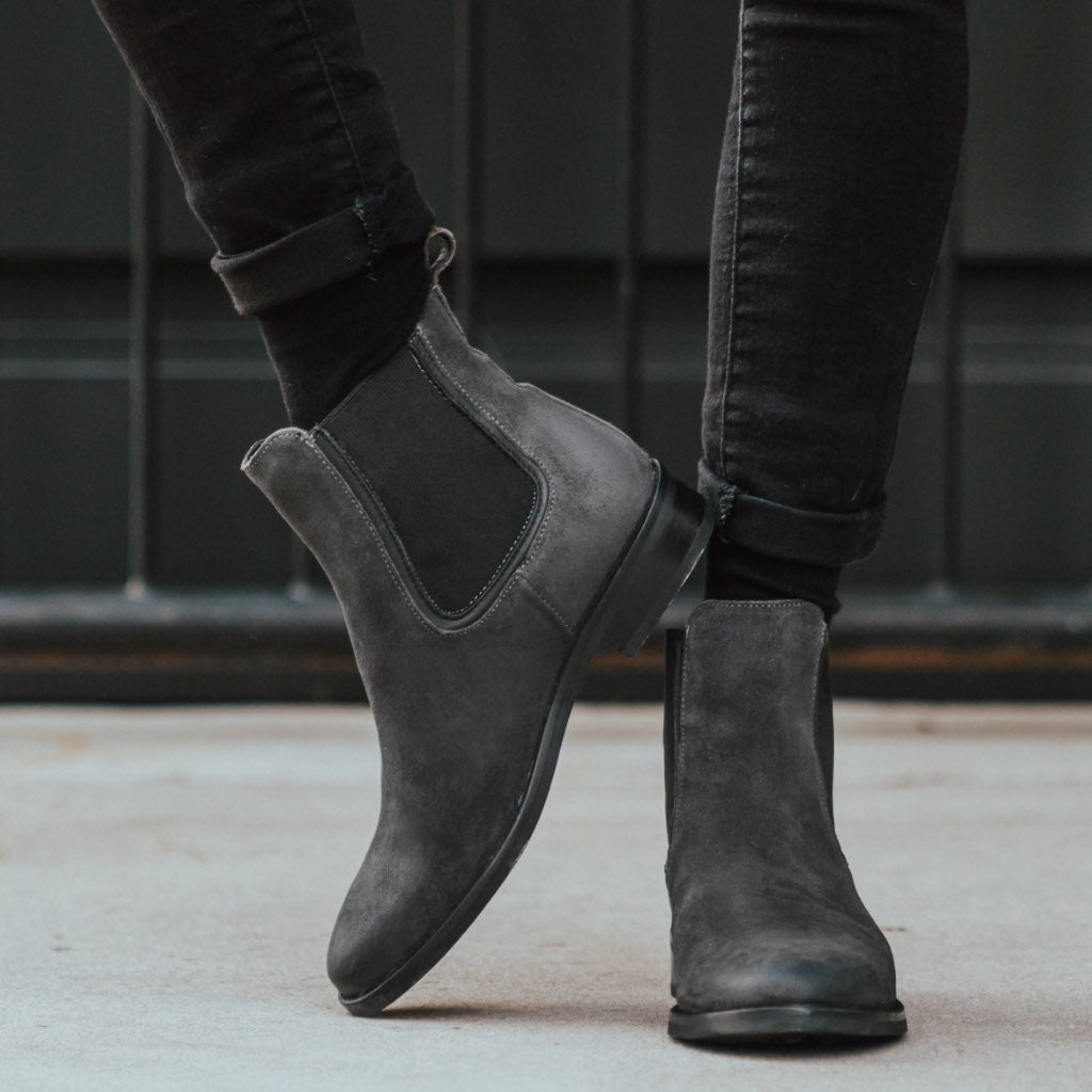 Chelsea Boot Shadow Grey Suede - Boots