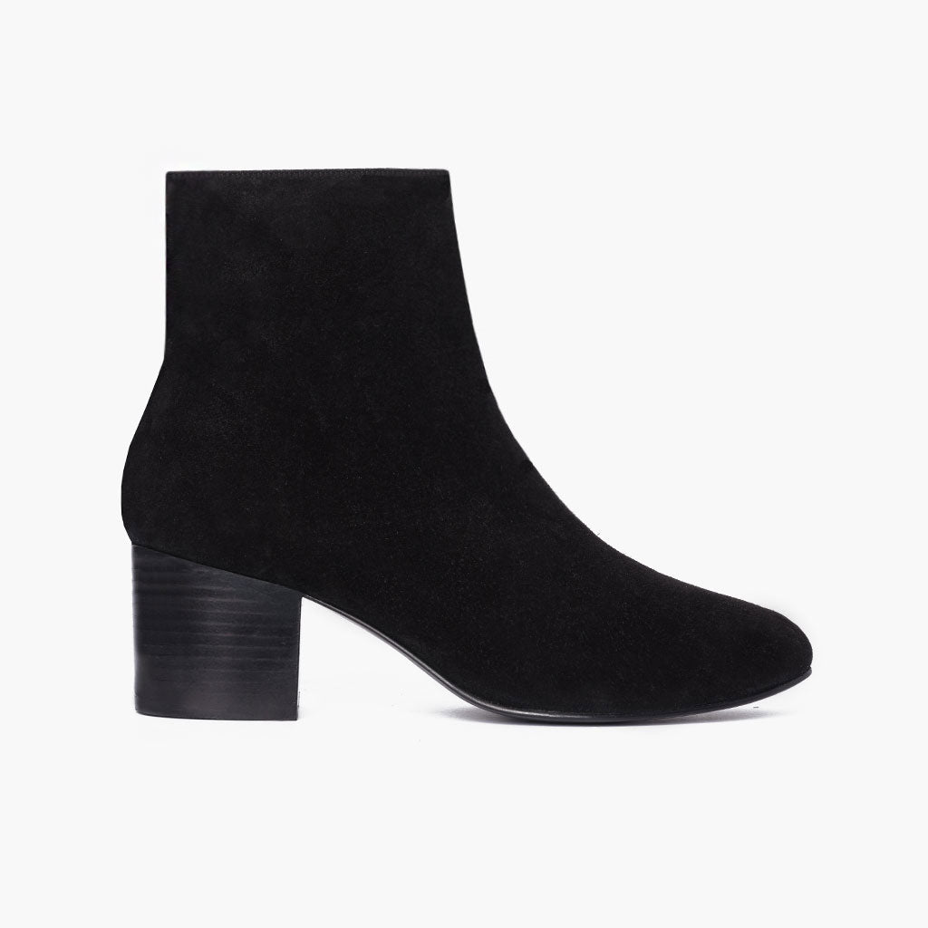 Women's Black Suede Paloma Bootie 