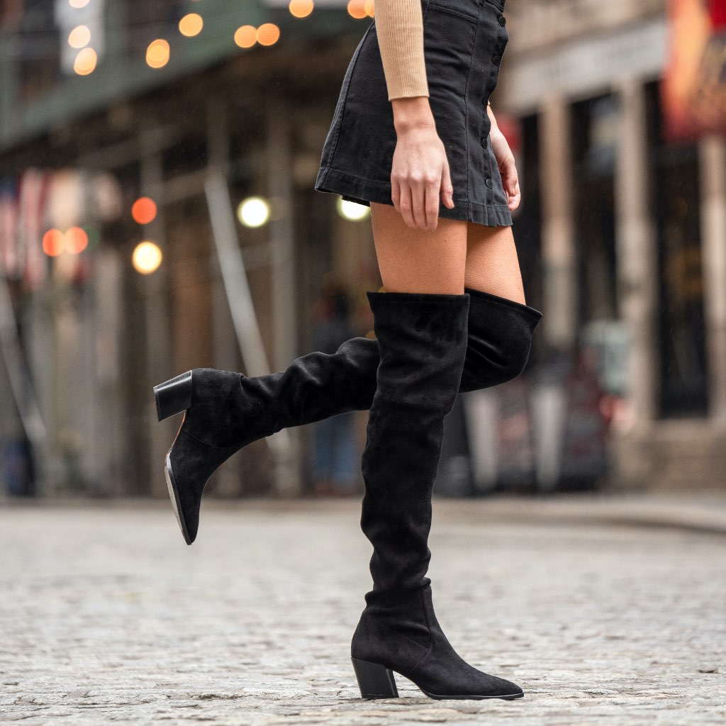 Women's Tempest Over-the-Knee In Black - Boot Company