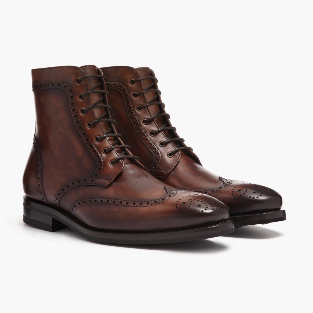 Men's Wingtip Boot In Color #77 Leather - Thursday Boot Company