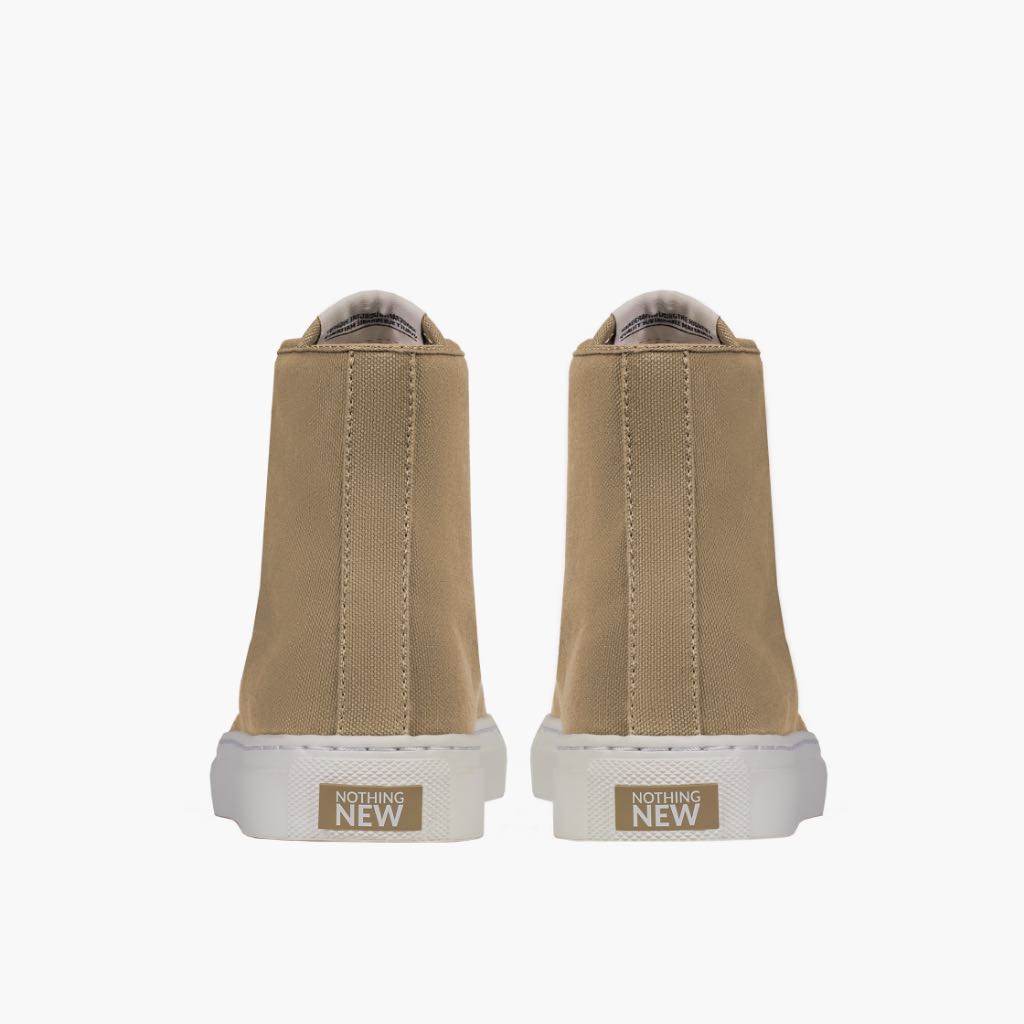 tan high top sneakers womens