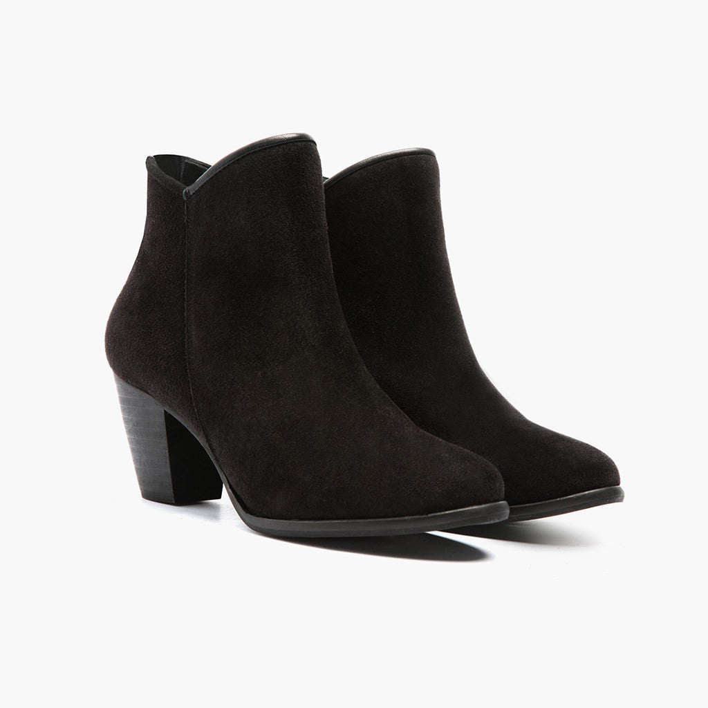 Women's Black Suede Uptown Boot | Thursday Boot Company