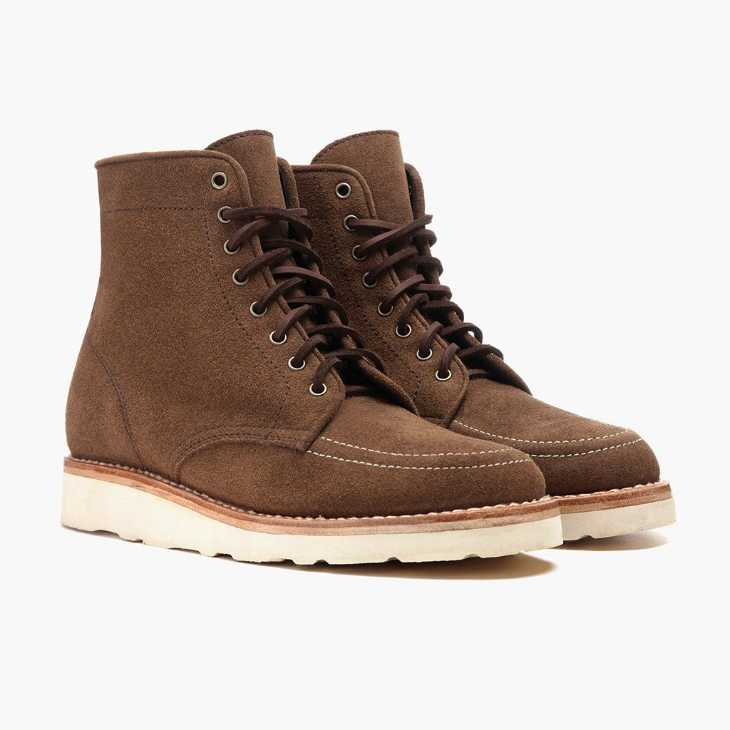 Cognac Suede Diplomat Boot - Thursday Boot Company