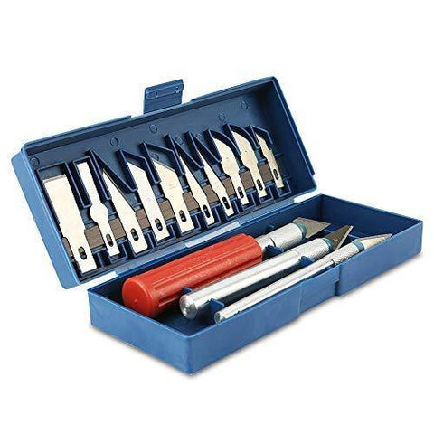 NEW MIT Brand 17-pc HOBBY KNIFE SET Modeling Craft Shop Precision  Scrapbooking
