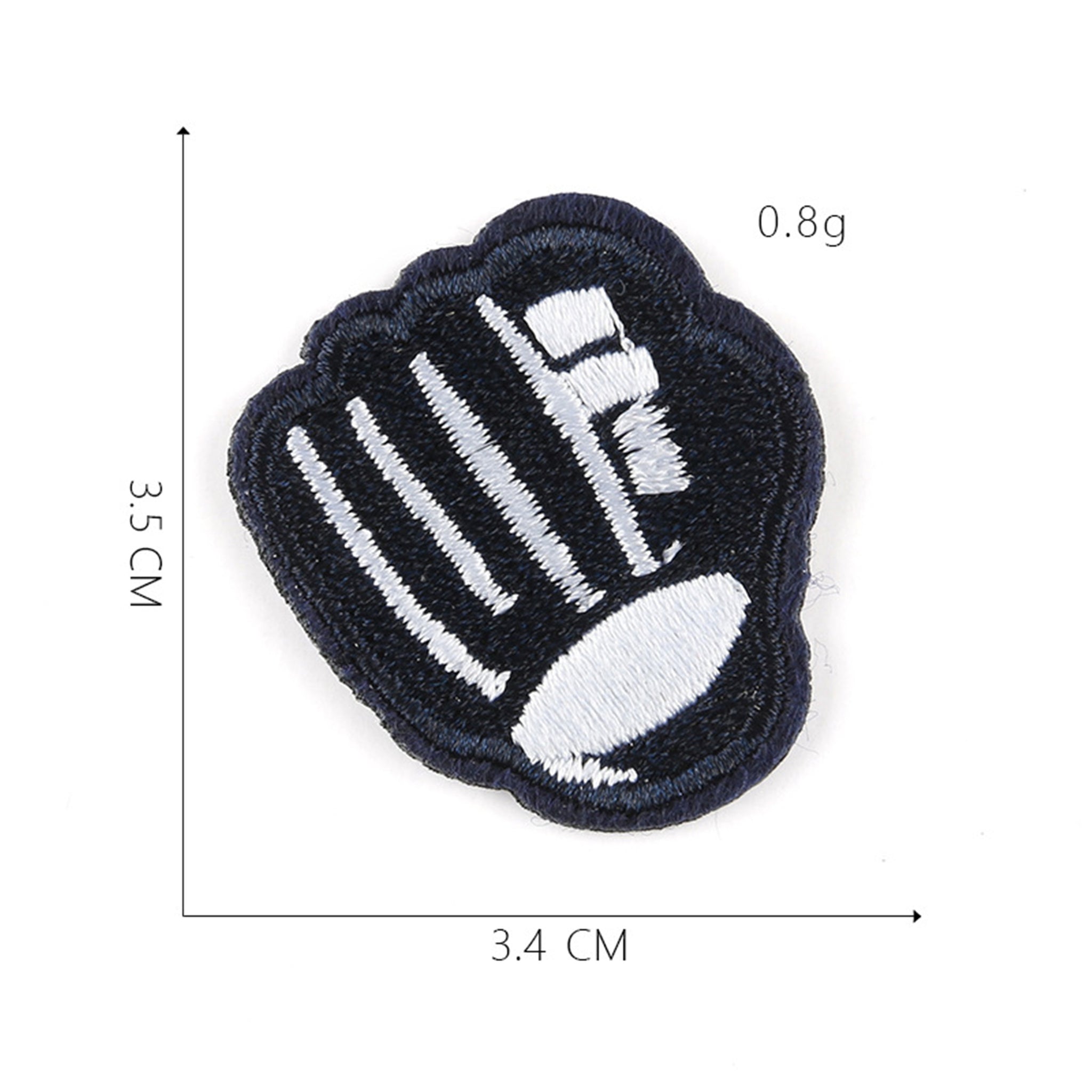 Baseball Glove Patch Ball Mitt Embroidered Iron On Applique 3046