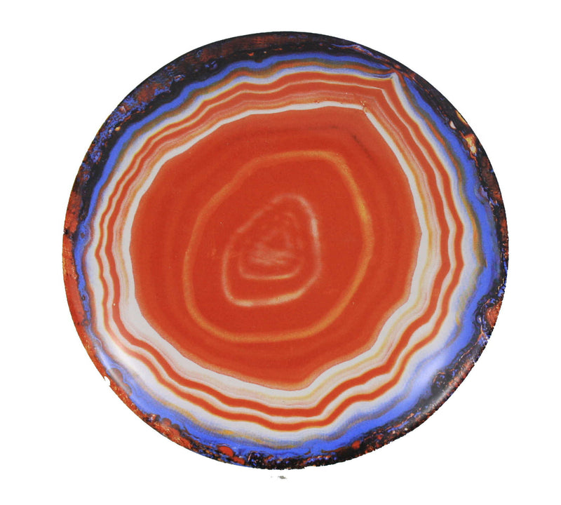 Agate Party Plate Orange - Shelburne Country Store