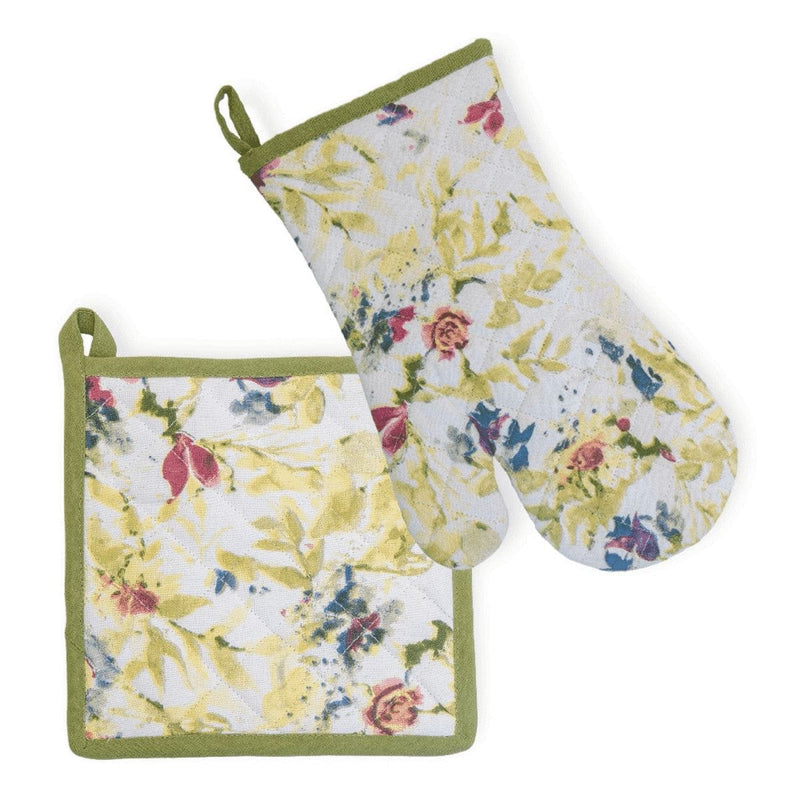 Packed Flowers Oven Mitt and Pot Holder - Shelburne Country Store