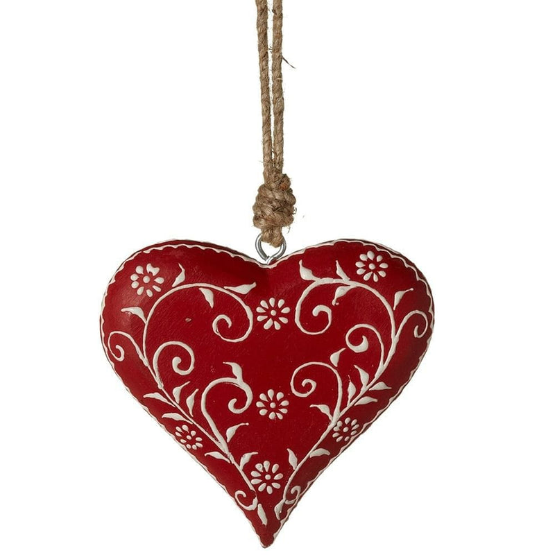 Pattern Heart Ornament - Shelburne Country Store