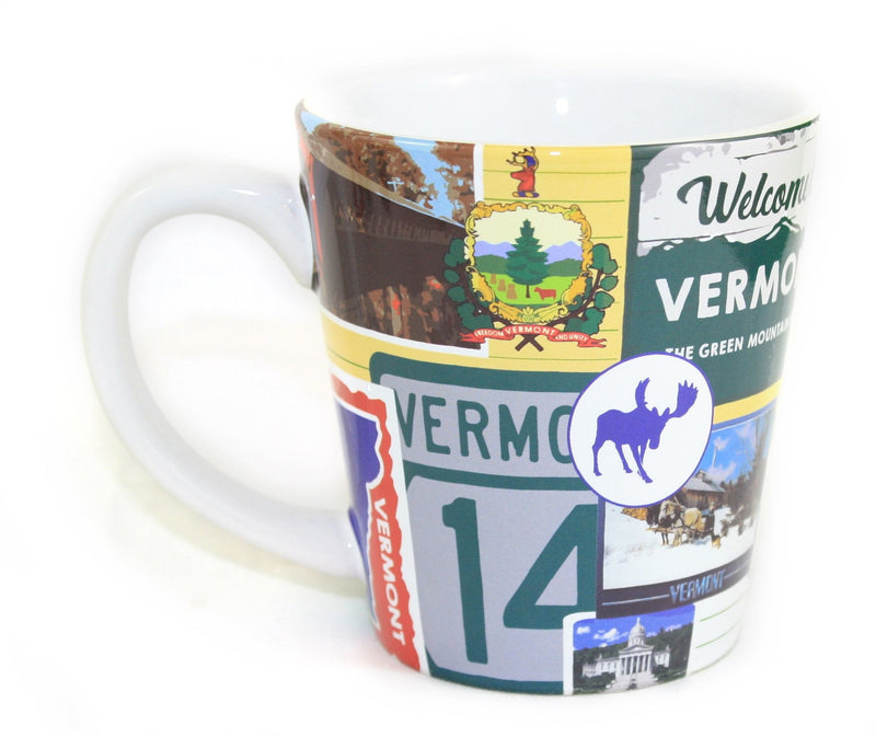 Retro Vermont Collage Mug - Shelburne Country Store
