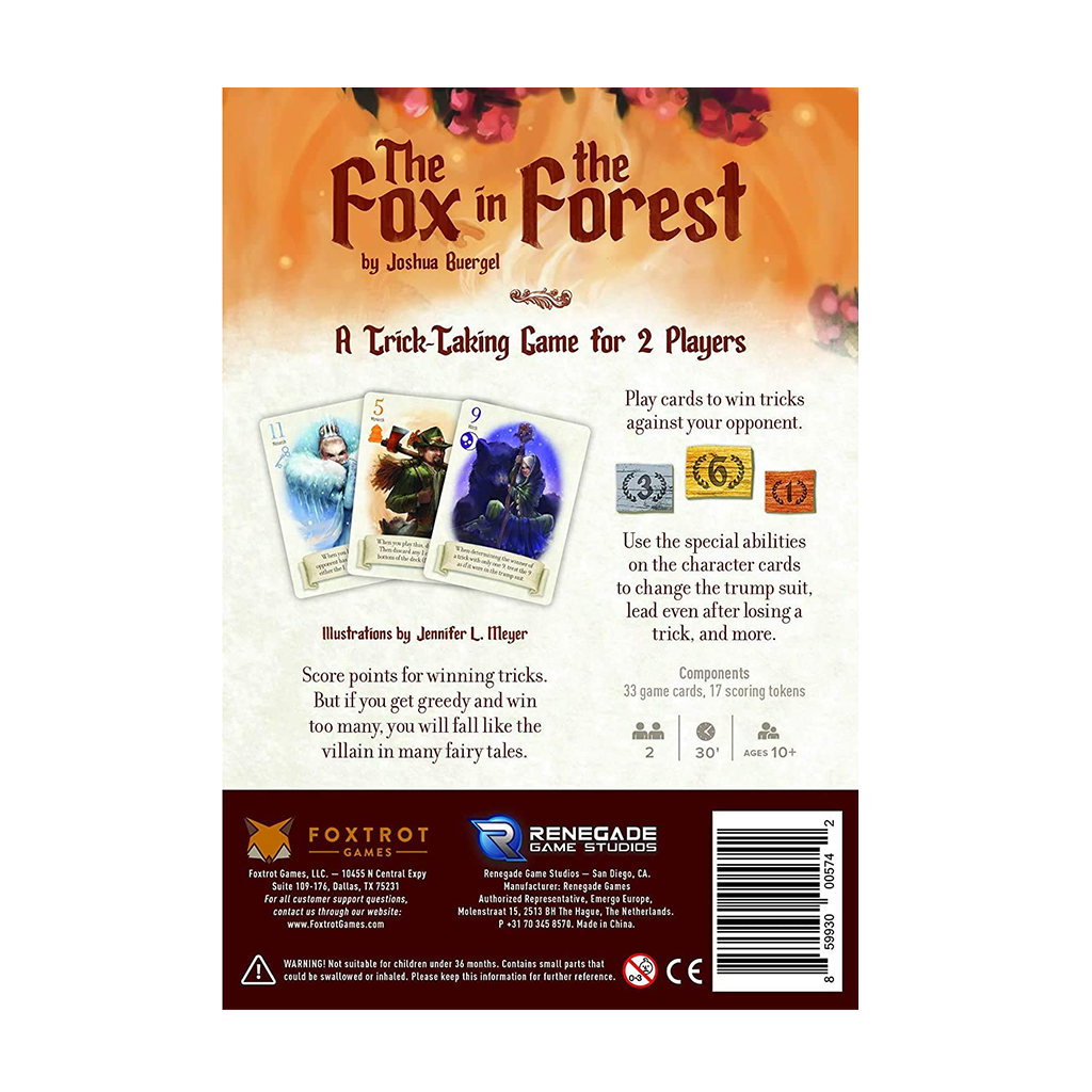 the fox in the forest card game