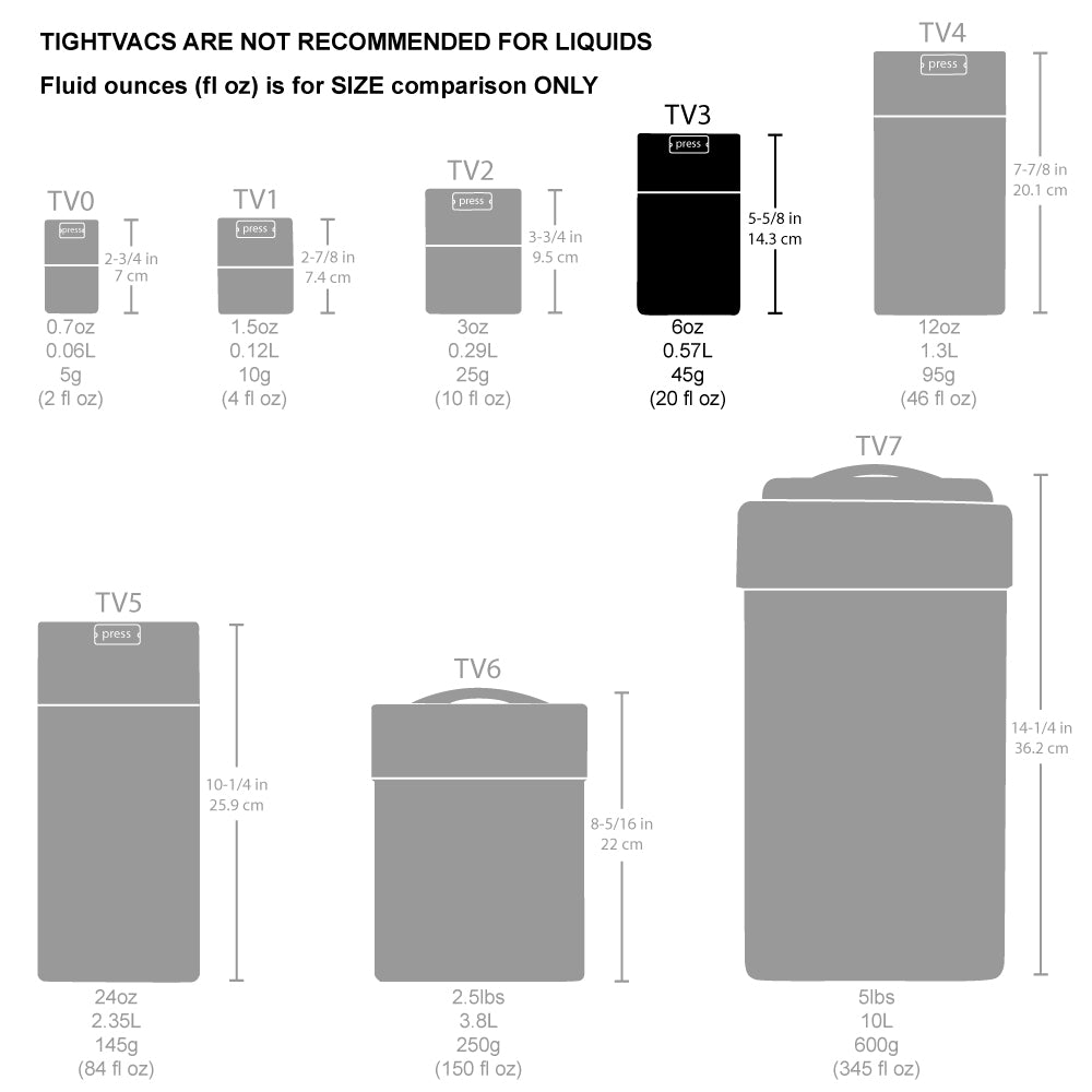 TIGHTVAC VACUUM CONTAINER 黒×5 白×5 10個セット | www.angeloawards.com