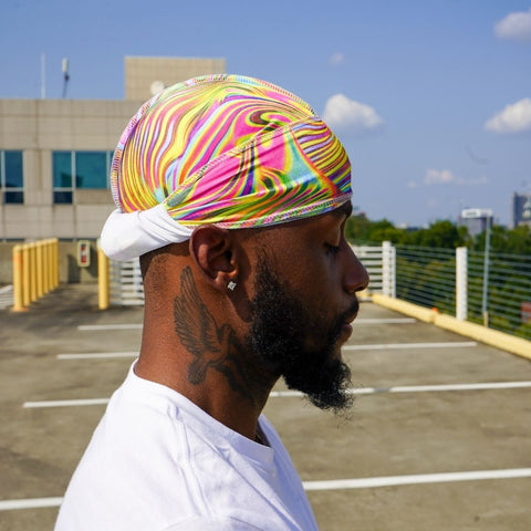 man weary psychedelic durag
