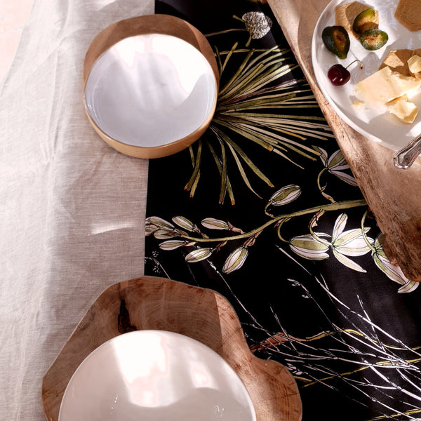 Botanical Greenery Table Runner