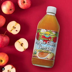 Dynamic Health unfiltered, Raw, Organic Apple Cider Vinegar with the Mother.