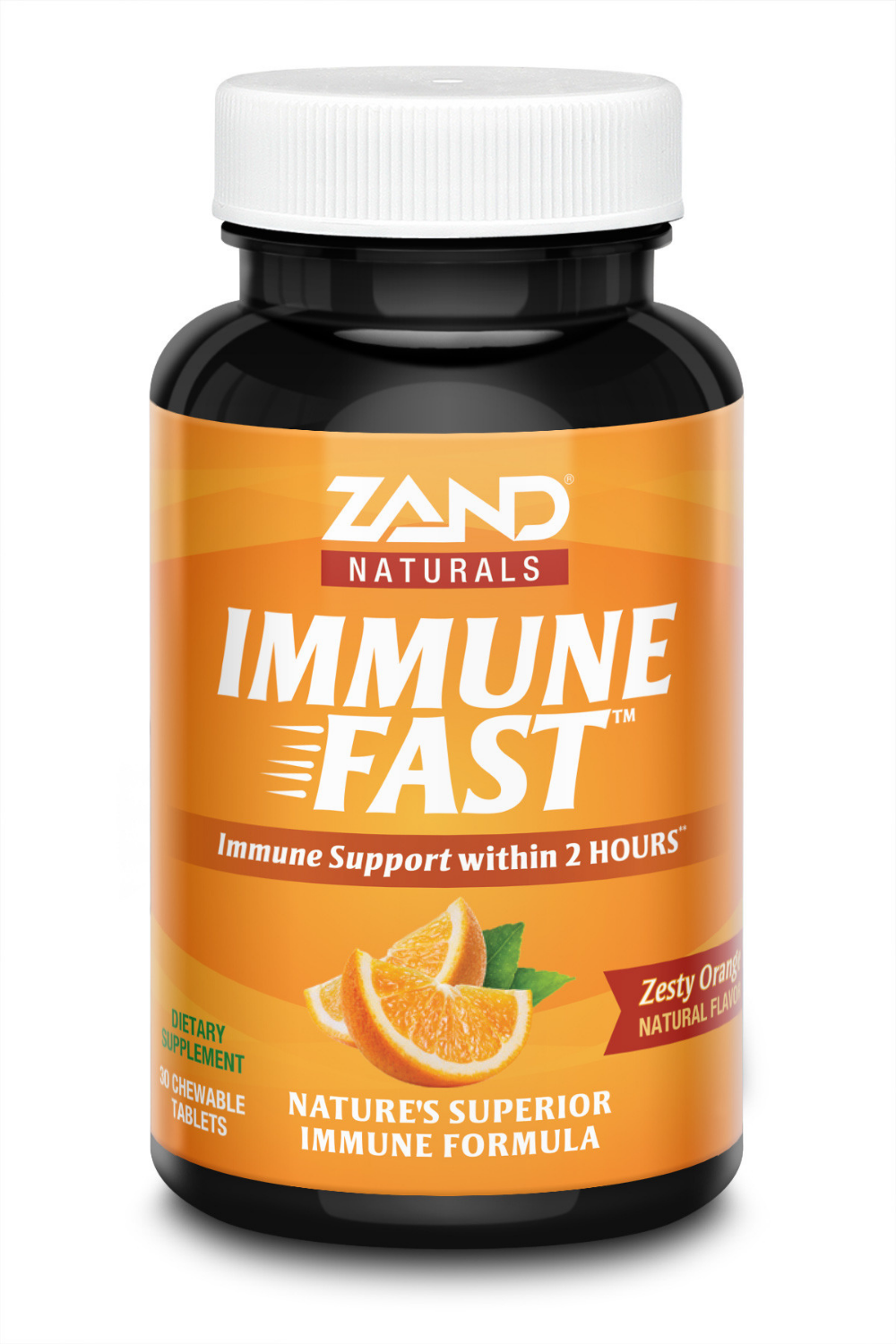 Immune Fast Zesty Orange Chewables helps boost immune response within two hours of taking it.