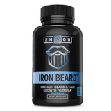 Zhou Nutrition Iron Beard, premium beard and hair growth formula