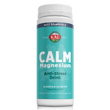 KAL Calm Magnesium powder with magnesium glycinate for relaxation support. Great, natural wild blueberry flavor.