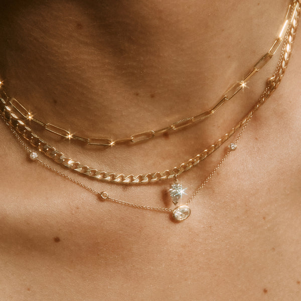 Delicate 18ct gold trace chain - Shakti Ellenwood Precious Jewellery