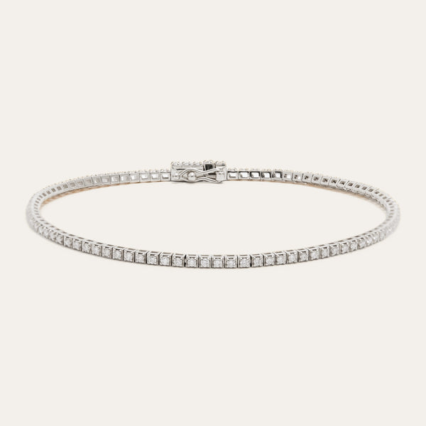 Spirit 1ct Diamond Tennis Bracelet - 14ct White Gold