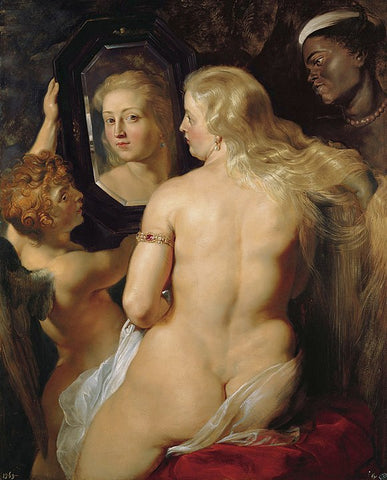 By Peter Paul Rubens - Venus at the Mirror 1613-14