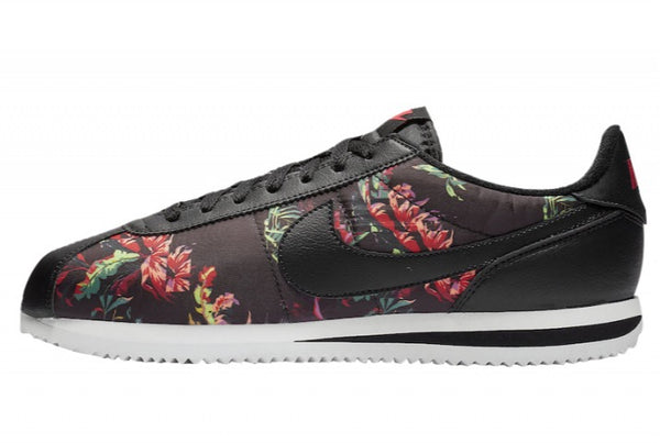 nike cortez black floral