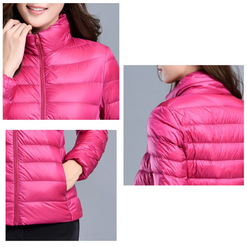 Bobojaco Feminino Inverno Puffer Puffer Loja Modéstia