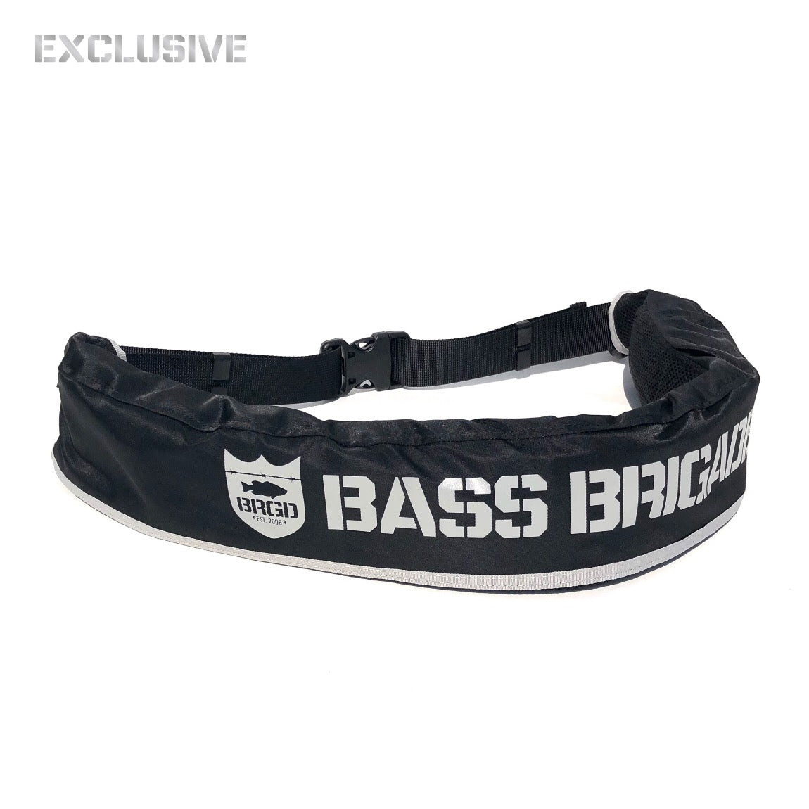 Bass Brigade Life Jacket Black Grey Exclusive