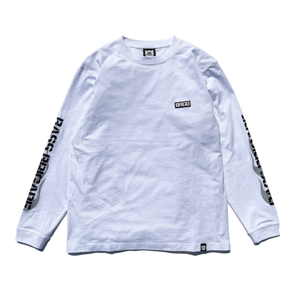 オプティミスティック バスブリード BRGD FLAME TEE - WHITE/BLUE