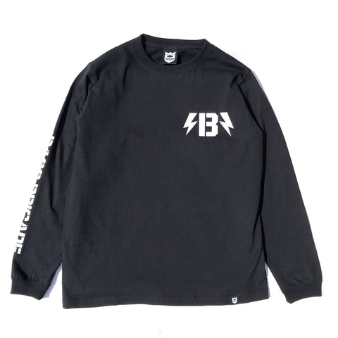 B-Bolt L/S Tee - Black/White