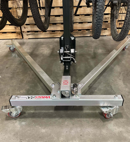 VelociRAX Bike Rack Floor Stand offers mobility and flexibility for your garage storage