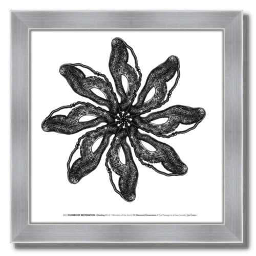 #9 Flower of Restoration ☼ Diamond Dimensions SEA Series {Art Print} 2023 Theme Healing Gate of Truth Dawn Richerson Passage to a New Society