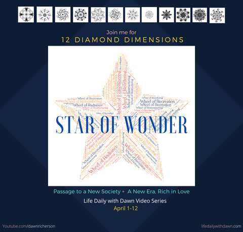 Star of Wonder 12 Diamond Dimensions Collective Transformation Passage to a New Society 2020 2021 2022 2023 2024 2025 2026