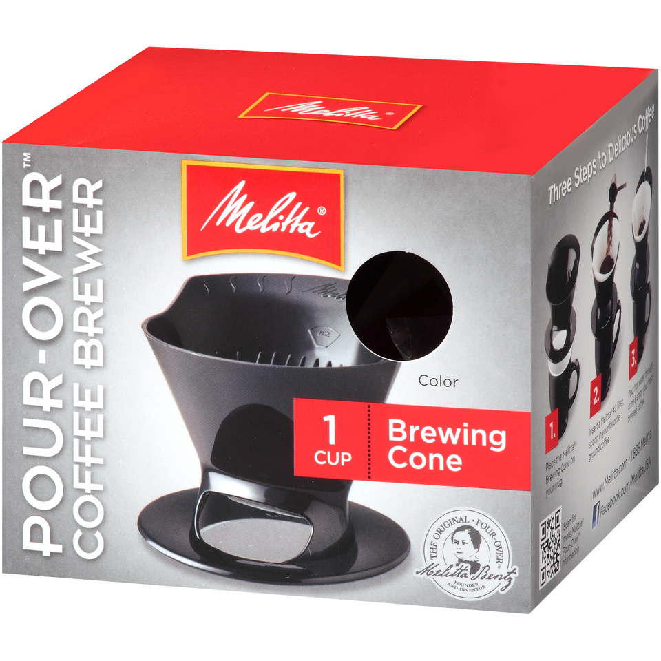 Dageraad kraan belasting Melitta 1-Cup Pour-Over Coffee Brew Cone