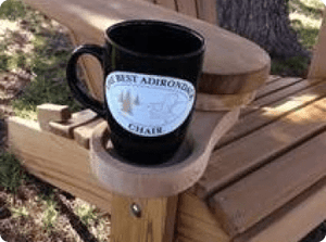 Wooden Adirondack Glass/Cup Holder